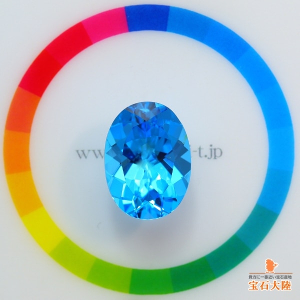 天然トパーズ 17.03ct【美濃色スイスブルー】ブラジル 