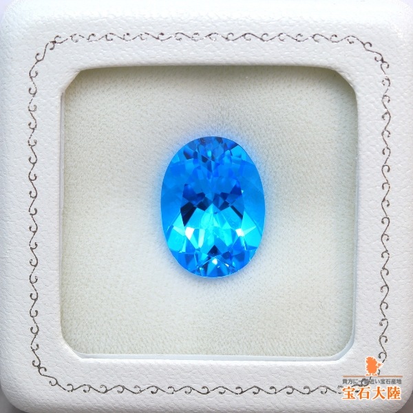 天然トパーズ 17.03ct【美濃色スイスブルー】ブラジル 