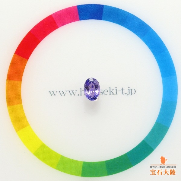 天然ゾイサイト 0.69ct 【タンザナイト】 紫色