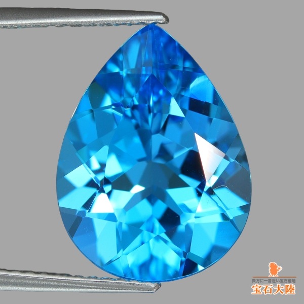 天然トパーズ 8.54ct【鮮やかスイスブルー】ブラジル 