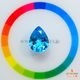 天然トパーズ 8.54ct【鮮やかスイスブルー】ブラジル 