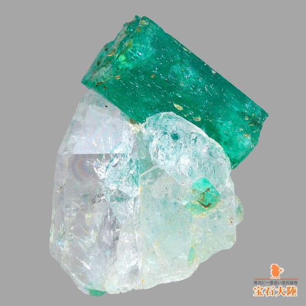 天然エメラルド 14.60ct 【母岩付原石】 コロンビア