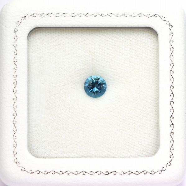 天然アクアマリン 1.00ct 【サンタマリア】 ラウンド 高品質