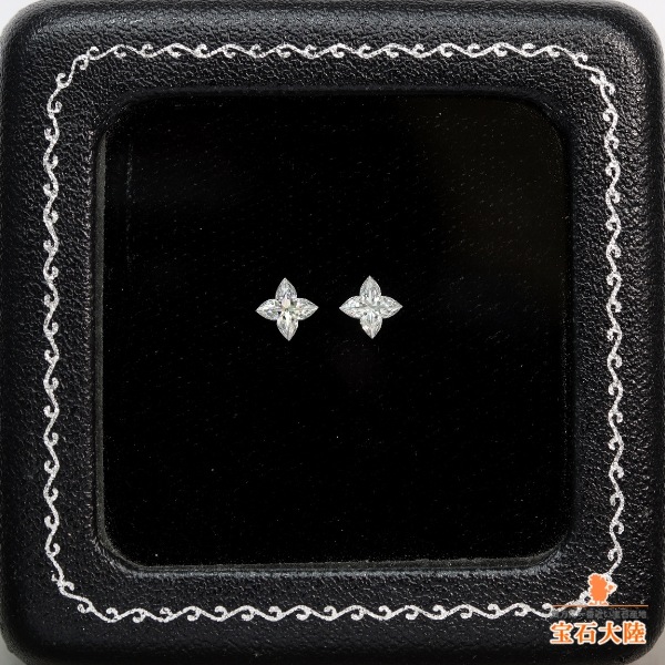 天然ダイヤモンド 0.55ct/2P 【オーキディアカット・ペア】D IF/D VVS2 GIA鑑定付 ※オーダー限定