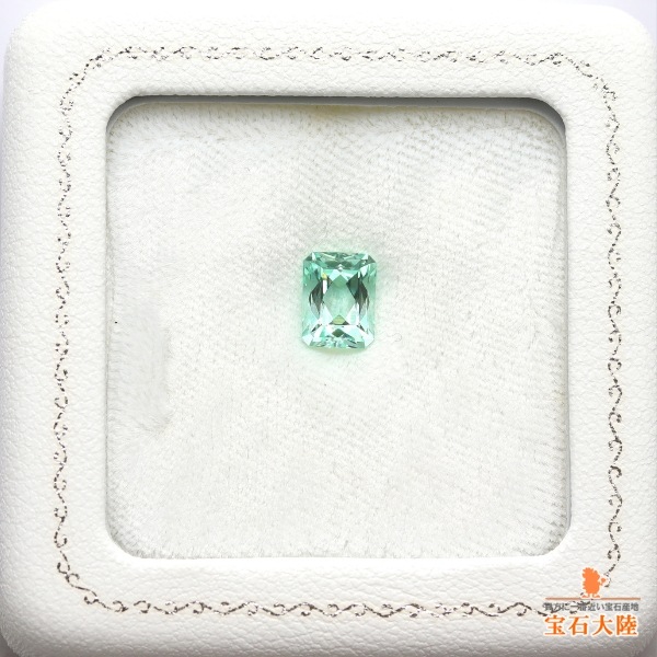 天然グリーンベリル 1.79ct 【爽快ミントカラー】 美品