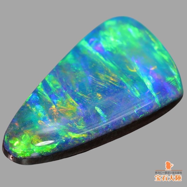 天然ボルダーオパール 3.95ct 【ネオン美遊色】 高品質 オパールトン産出