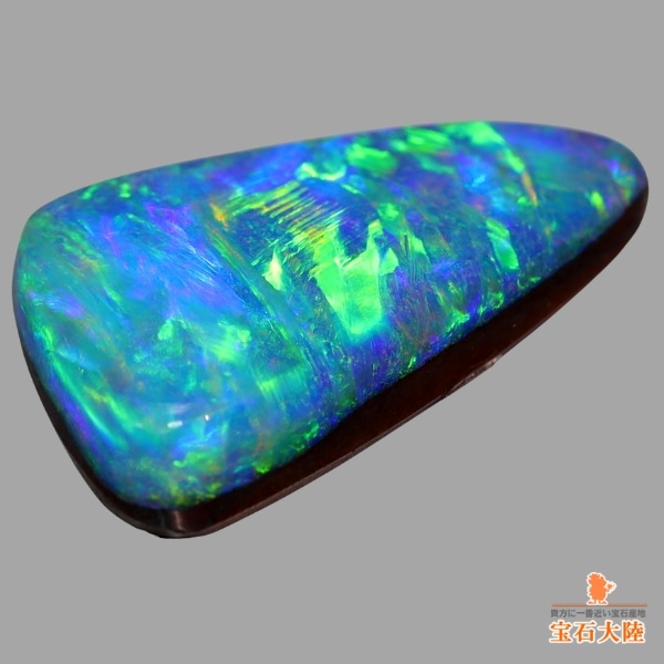 天然ボルダーオパール 3.95ct 【ネオン美遊色】 高品質 オパールトン産出