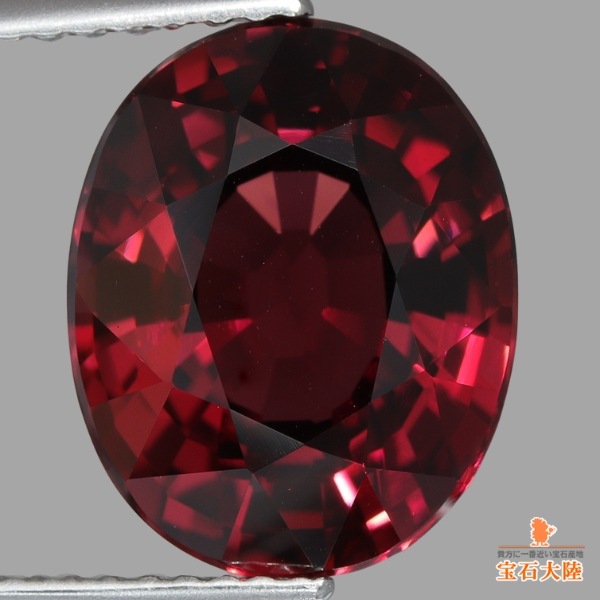 天然ロードライトガーネット 7.57ct 【ディープワインレッド】タンザニア