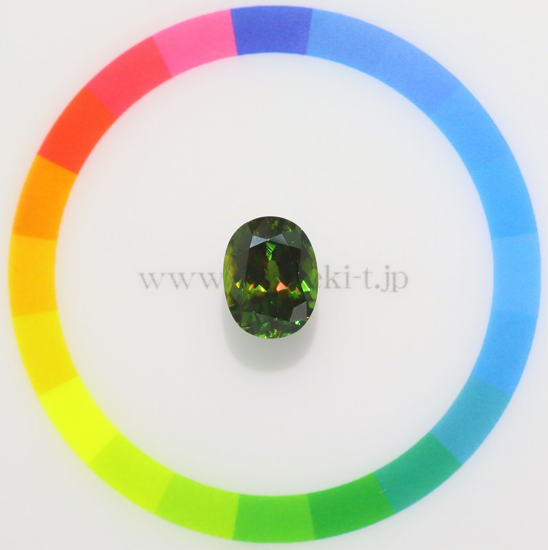 天然スフェーン 3.83ct 【クロムグリーン】 ◇コレマ品