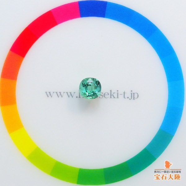 天然トルマリン 0.76ct【シーグリーン】美発色 ブラジル