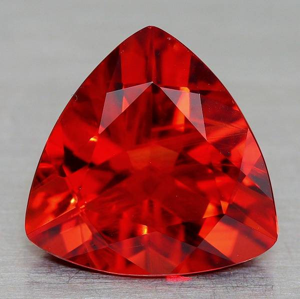 天然アンデシン 2.42ct 【美色レッド】 トリリアントカット