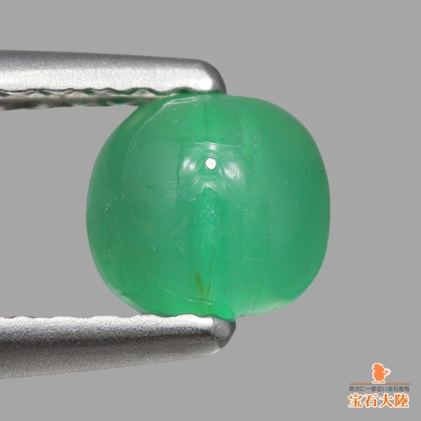 天然エメラルドキャッツアイ 0.69ct 【コロンビア】 中宝ソ付