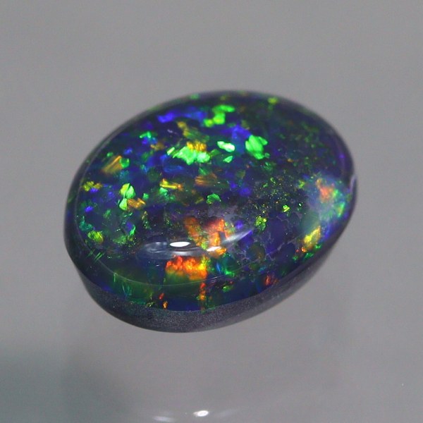 天然ブラックオパール 1.06ct 【グリーン】 ライトニングリッジ