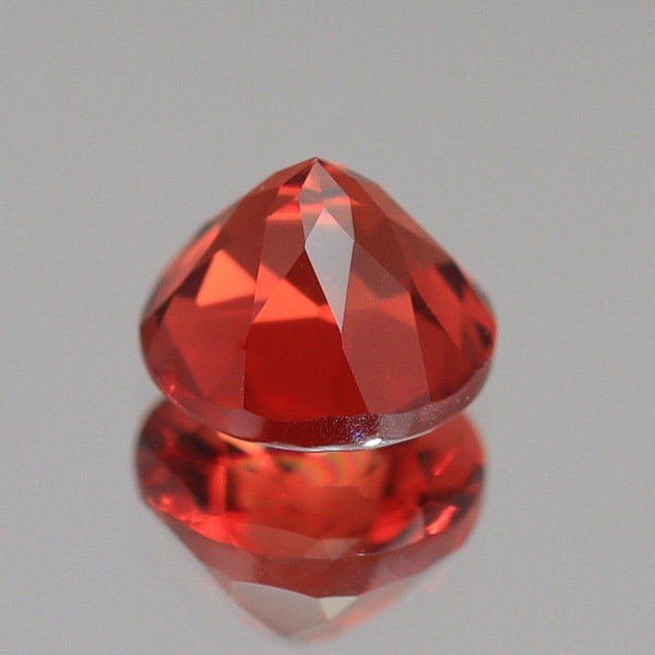 天然アンデシン 0.50ct 【オレンジニッシュレッド】 ラウンド