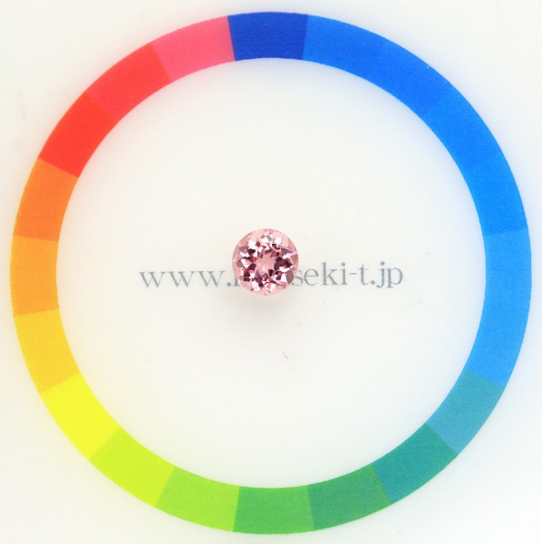 天然トルマリン 0.84ct 【ピュアピンク】 ラウンドカット