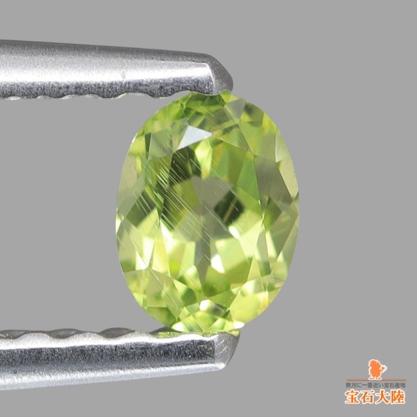 天然ペリドット 0.18ct 【隕石・レインボー】 パラサイト