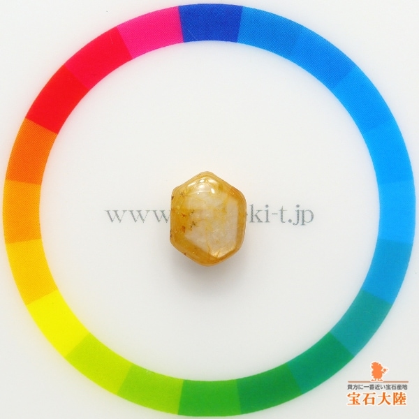 天然スターサファイア 4.78ct 【イエローフレーム】 ミャンマー