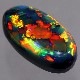 天然ブラックオパール 3.38ct 【黒生地・赤斑】美パターン　トッピン