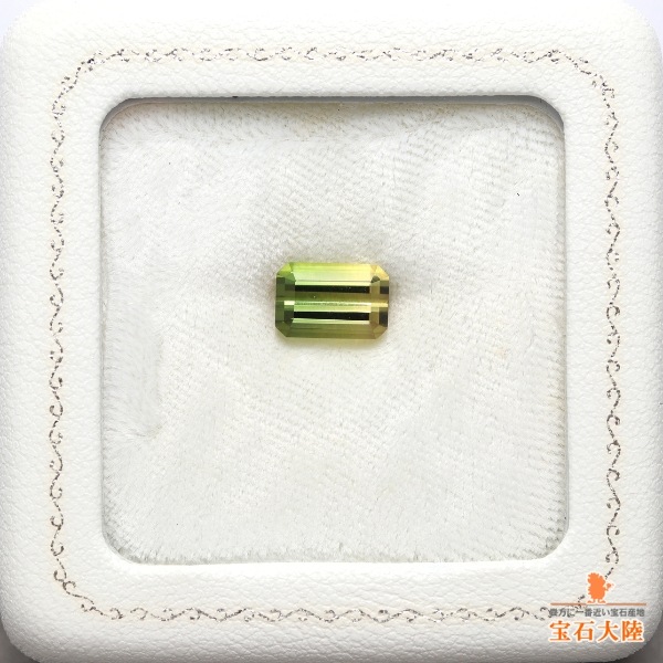 天然バイカラートルマリン 2.71ct【新緑茶色】美グラデーション ナイジェリア