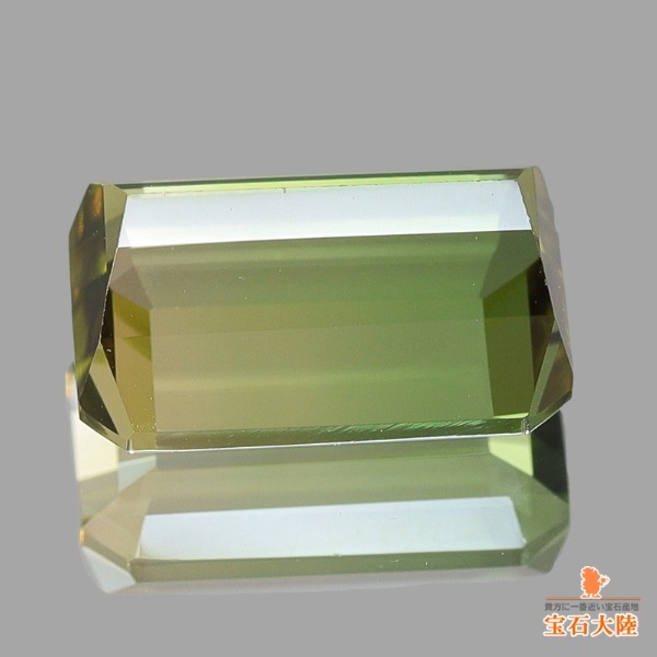 天然バイカラートルマリン 2.71ct【新緑茶色】美グラデーション ナイジェリア