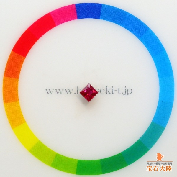 天然ルビー 0.29ct 【ミャンマー】 プリンセスカット