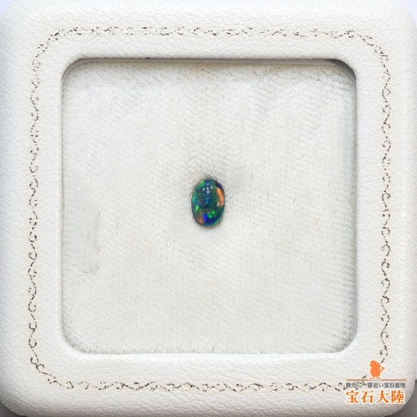 天然ブラックオパール 0.48ct 【マルチカラー美遊色】ライトニングリッジ