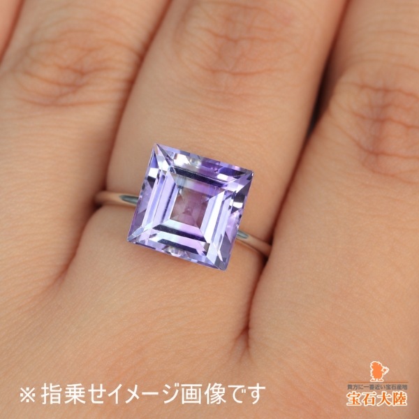 天然バイカラークォーツ 4.97ct 【アメシスト】 ブラジル