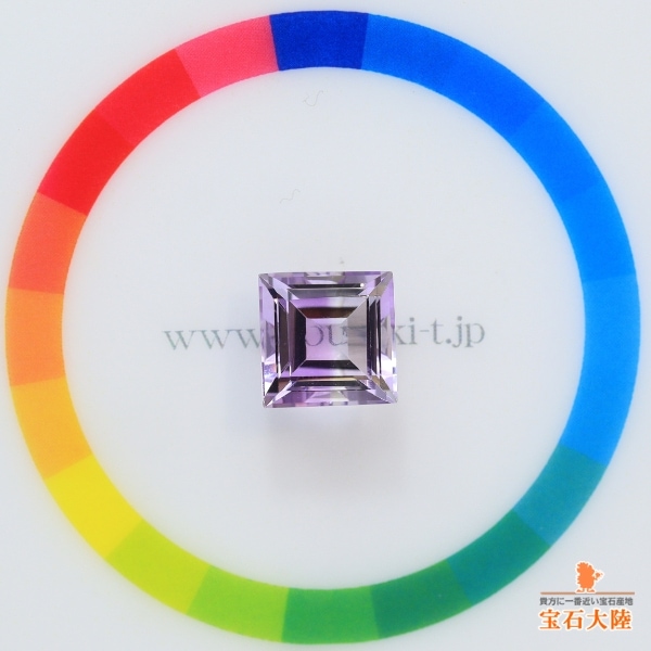 天然バイカラークォーツ 4.97ct 【アメシスト】 ブラジル