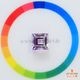 天然バイカラークォーツ 4.97ct 【アメシスト】 ブラジル
