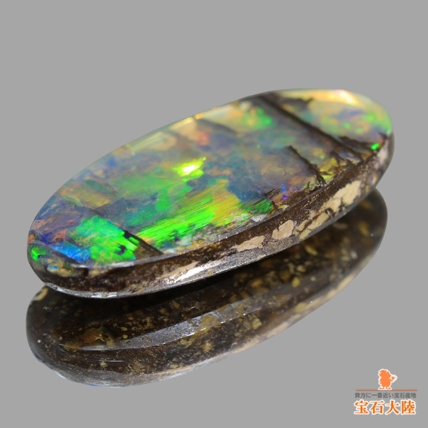 天然ボルダーオパール 1.35ct 【個性的な模様】 オーストラリア
