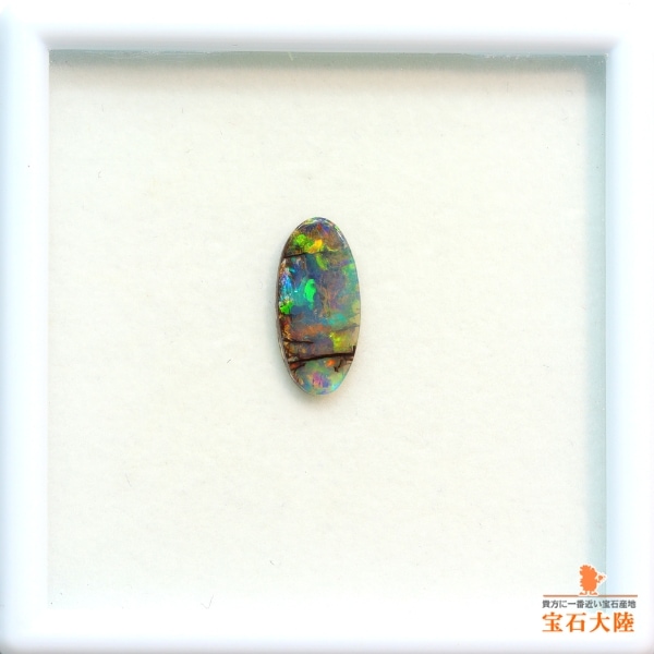 天然ボルダーオパール 1.35ct 【個性的な模様】 オーストラリア