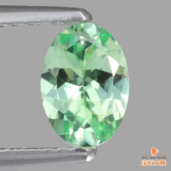 天然ミントガーネット 0.81ct 【煌めくミントグリーン】 メレラニ・UV  