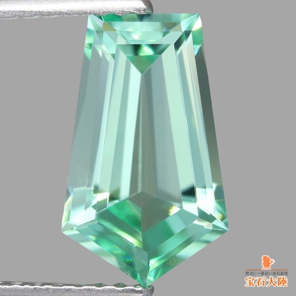 天然トルマリン 2.14ct 【爽快ミントカラー】 美品 アメリカンカット モザンビーク