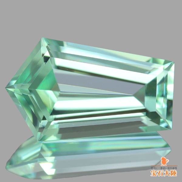 天然トルマリン 2.14ct 【爽快ミントカラー】 美品 アメリカンカット モザンビーク