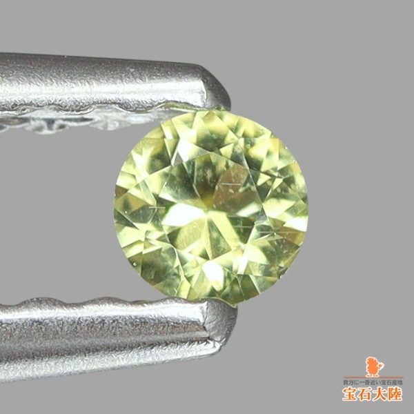 天然ペリドット 0.07ct 【隕石・2.5ｍｍ】 パラサイト 