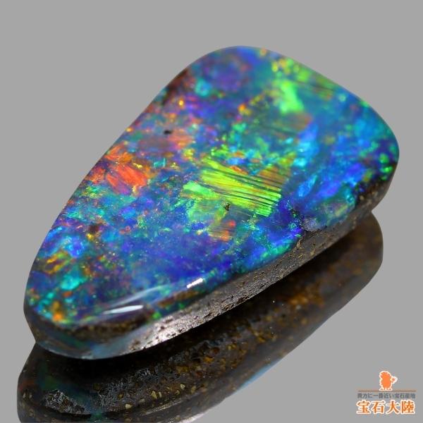 レインボーカラー　天然ボルダーオパール 天然ボルダーオパール 2.67ct 【魅力的すぎる自然の芸術】 美品