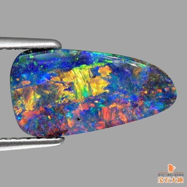レインボーカラー　天然ボルダーオパール 天然ボルダーオパール 2.67ct 【魅力的すぎる自然の芸術】 美品