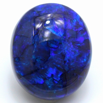 ❤極上❤タイチンルチル❤ブラックオパール❤フィリエ－テッドマイカインクォーツ❤ 10.78ct天然ブラックオパール【深海の蒼】大粒