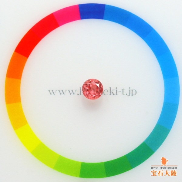 天然ロードクロサイト 0.95ct 【高品質・アメリカ】 ラウンドカット