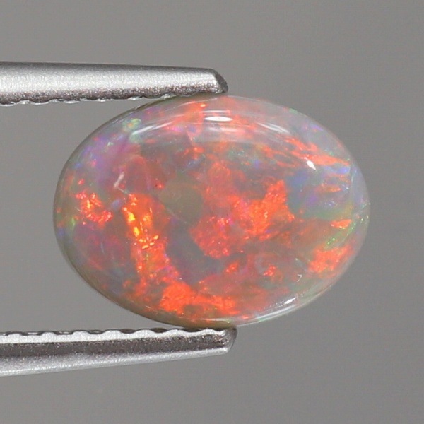 天然オパール 0.86ct 【オレンジニッシュレッド】 ライトニングリッジ