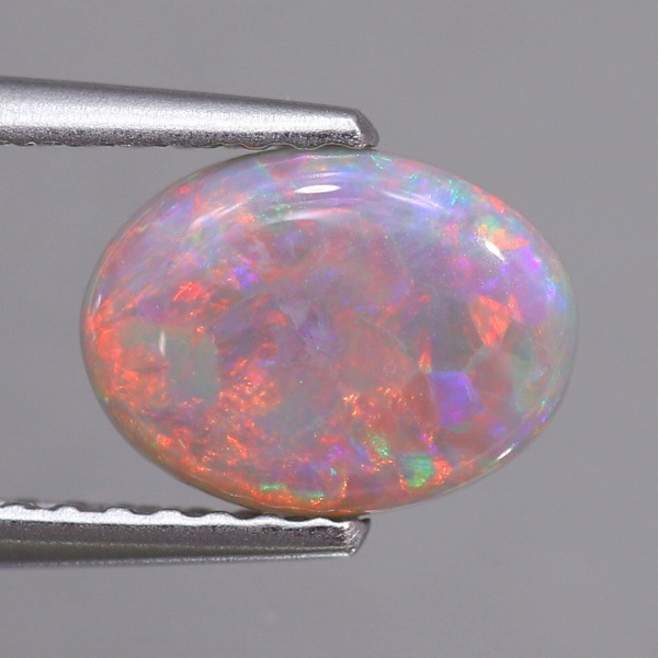 天然オパール 0.86ct 【オレンジニッシュレッド】 ライトニングリッジ
