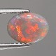 天然オパール 0.86ct 【オレンジニッシュレッド】 ライトニングリッジ