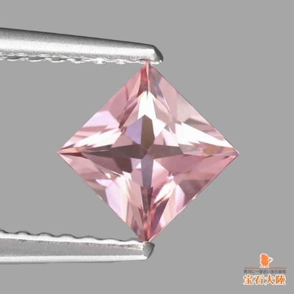 天然トルマリン 0.60ct 【ピンク】 プリンセスカット
