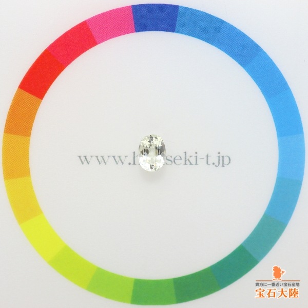 天然トルマリン 0.50ct 【アクロアイト】 オーバルカット