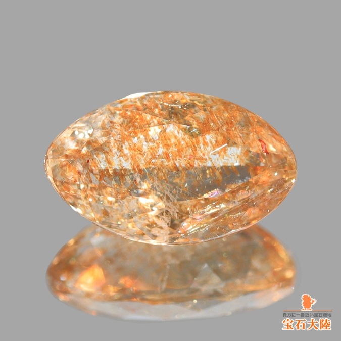 天然サンストーン 1.17ct 【タンザニア】 マーキス