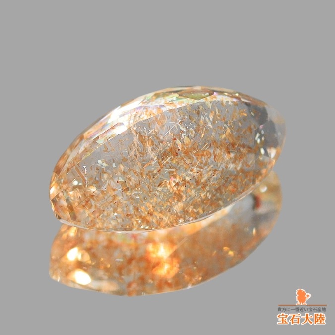 天然サンストーン 1.17ct 【タンザニア】 マーキス