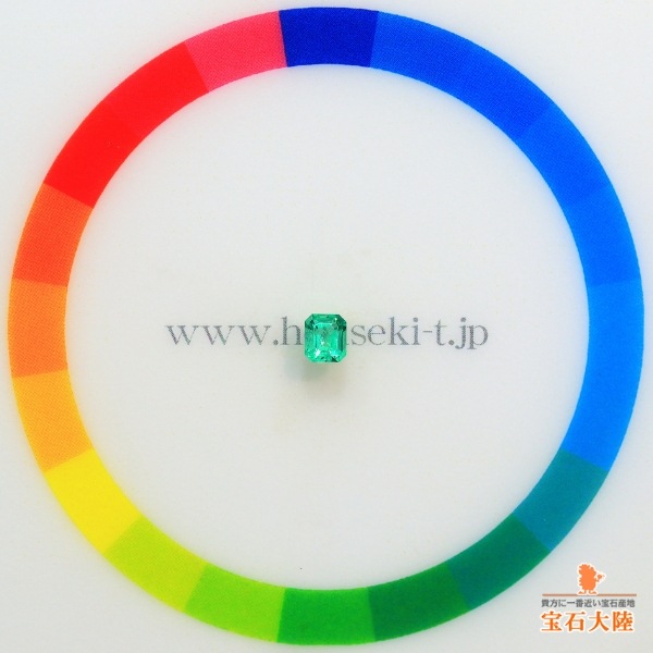 天然エメラルド 0.17ct 【美発色・ノンオイル】 ロシア GIA鑑別