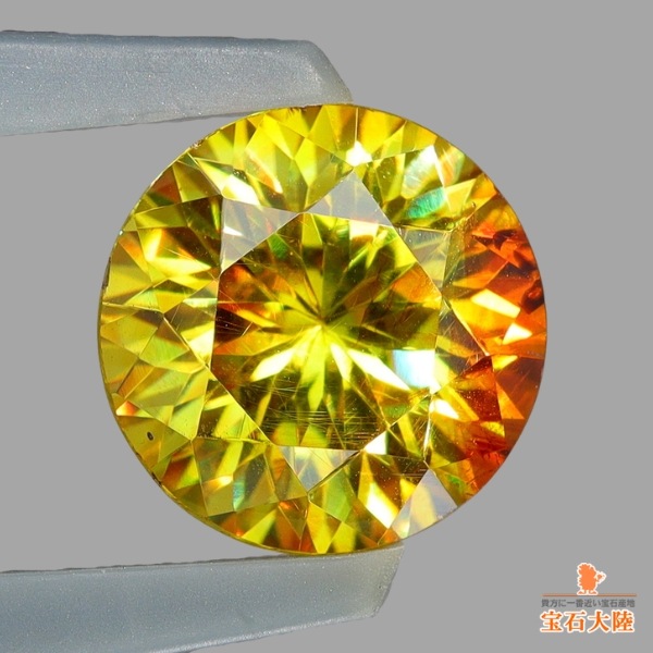 天然スファレライト 2.04ct 【オレンジ＆イエロー】 スペイン