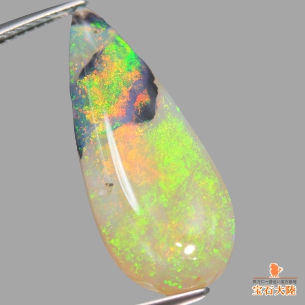 天然オパール 6.54ct 【金箔細工の様な遊色】 ミンタビー