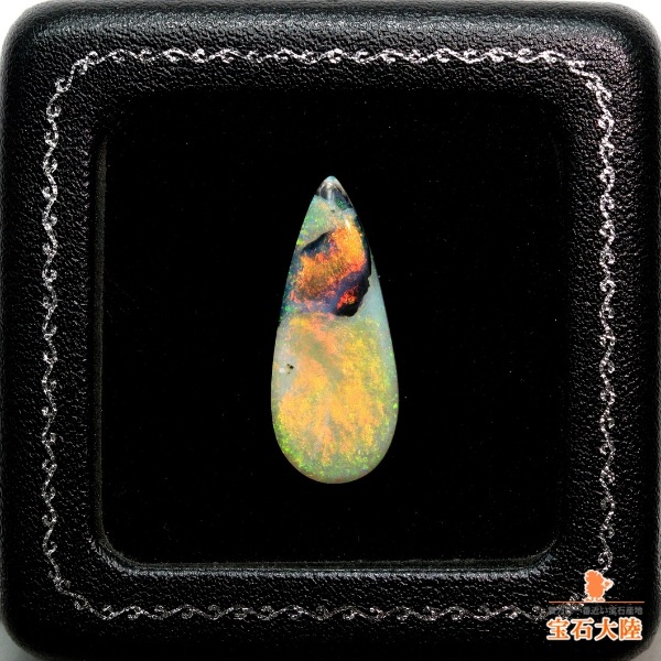 天然オパール 6.54ct 【金箔細工の様な遊色】 ミンタビー